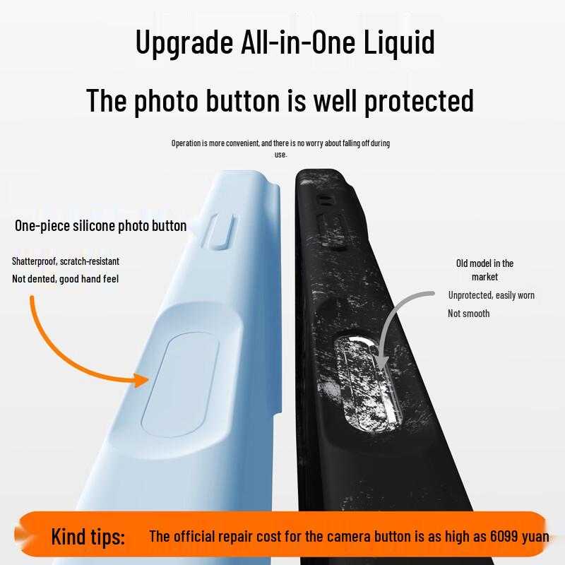 Smorss iPhone 16 Series Solid Silicone Case with Camera Button