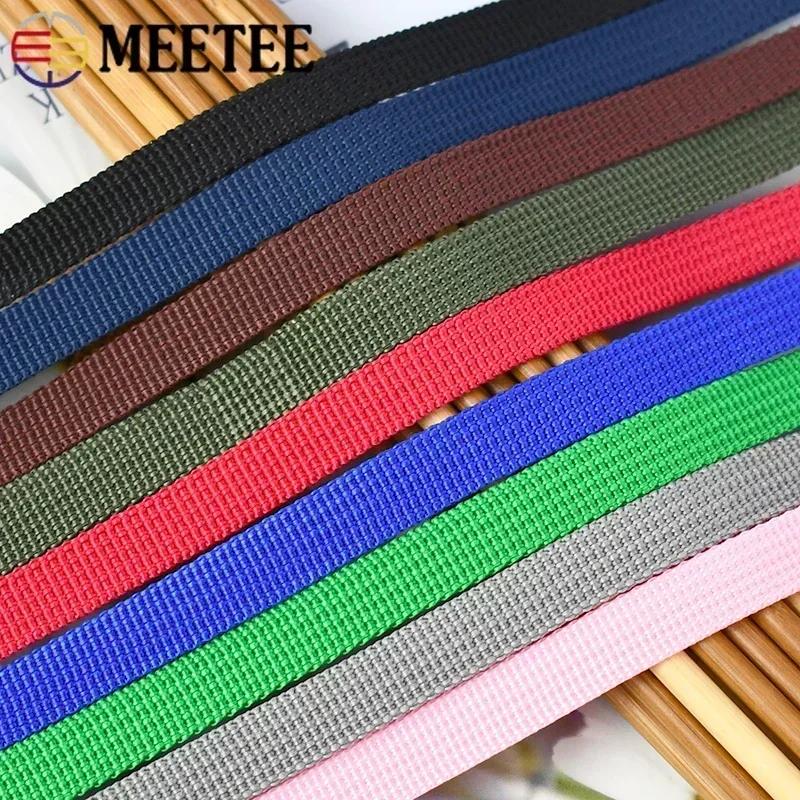 1Roll=45M 10mm Wide PP Webbing Ribbon Tapes for Backpack Strap Strapping Band Garment Pet Collar Sewing Weave Belts Accessories