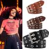 Star Rivet Belt  Punk Belt Pu Leather Belt Stylish For Party Dress Daily Wear