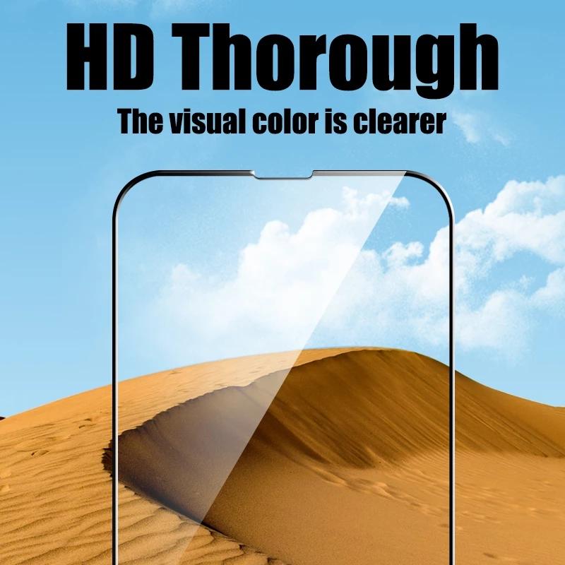 Full Cover Protective Glass On For iPhone 14 Pro Max Screen Protector For iPhone 14 Pro Plus 13 12 11 Pro Max Tempered Glass Film