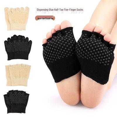 Split-Toe Non-Slip Half Socks with Invisible Toe Design for High Heels