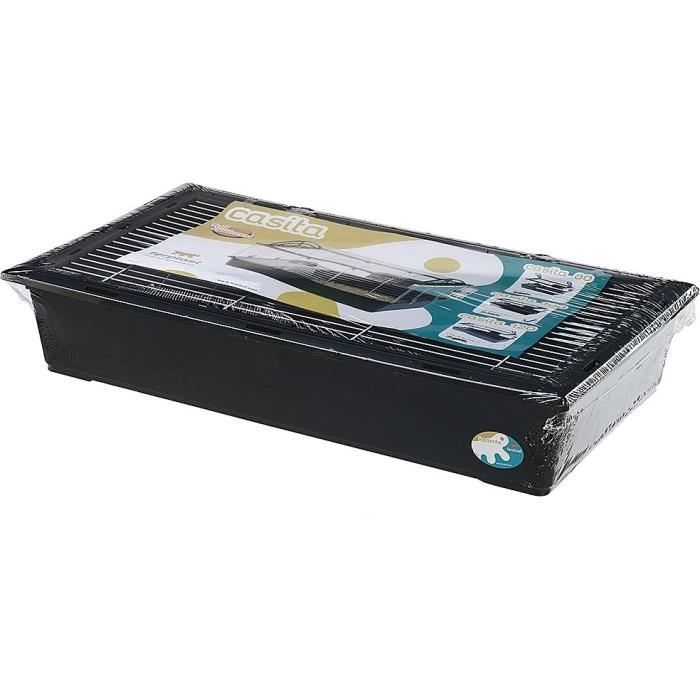 Cage cobaye ou lapin - FERPLAST - CASITA 80 - 78 x 48 x h 50 cm - Noir