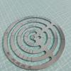M-Modern-Leather Cutting Tools Corner Cutting Ruler Metal Concentric Circles Template Round Leather Corner Punch
