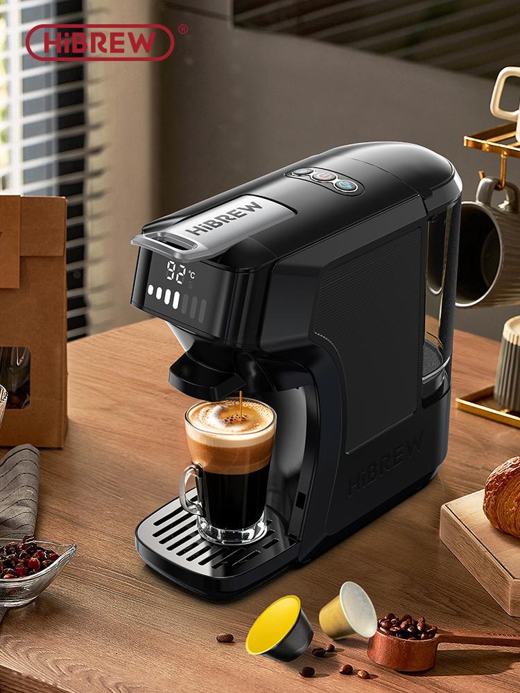 HIBREW H1C Capsule Coffee Machine, 20Bar high pressure extraction, Hot/Cold Brew, 7-Level Water Adjustment, Compatible with NSDG