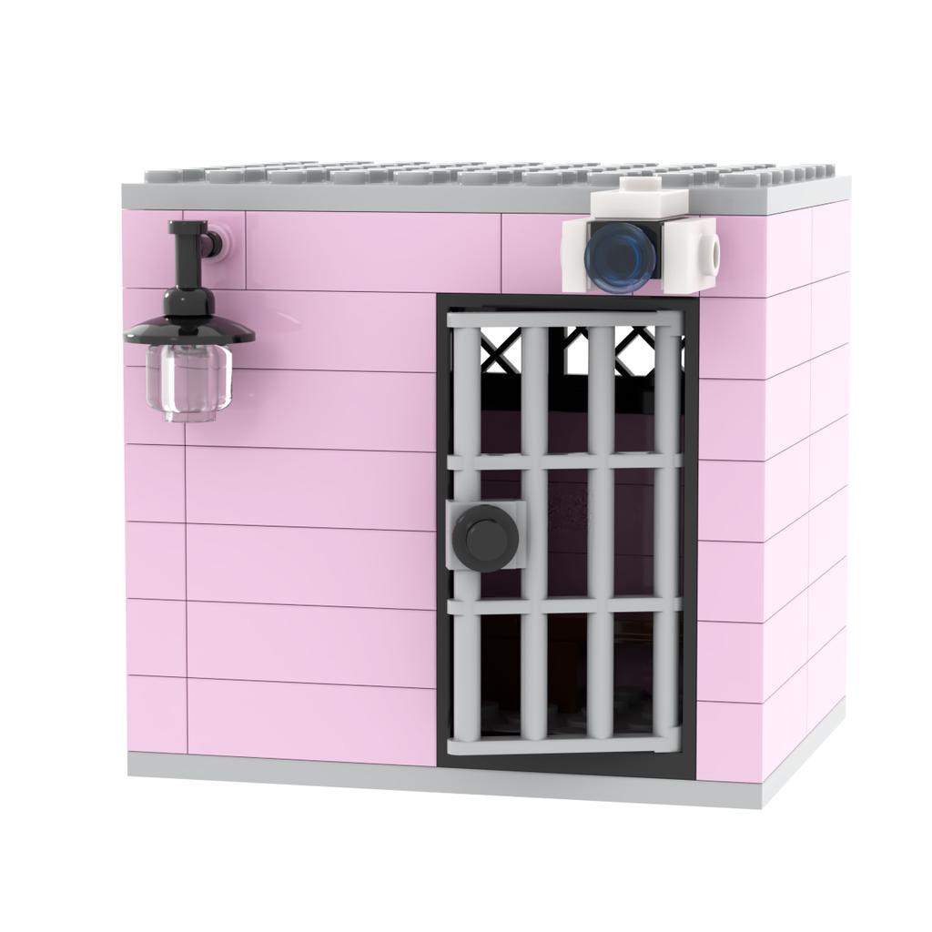 Jail Prison Cell Police Thief Building Blocks Toy Collection Kids Assembly Classic Brick Souvenir Decoration