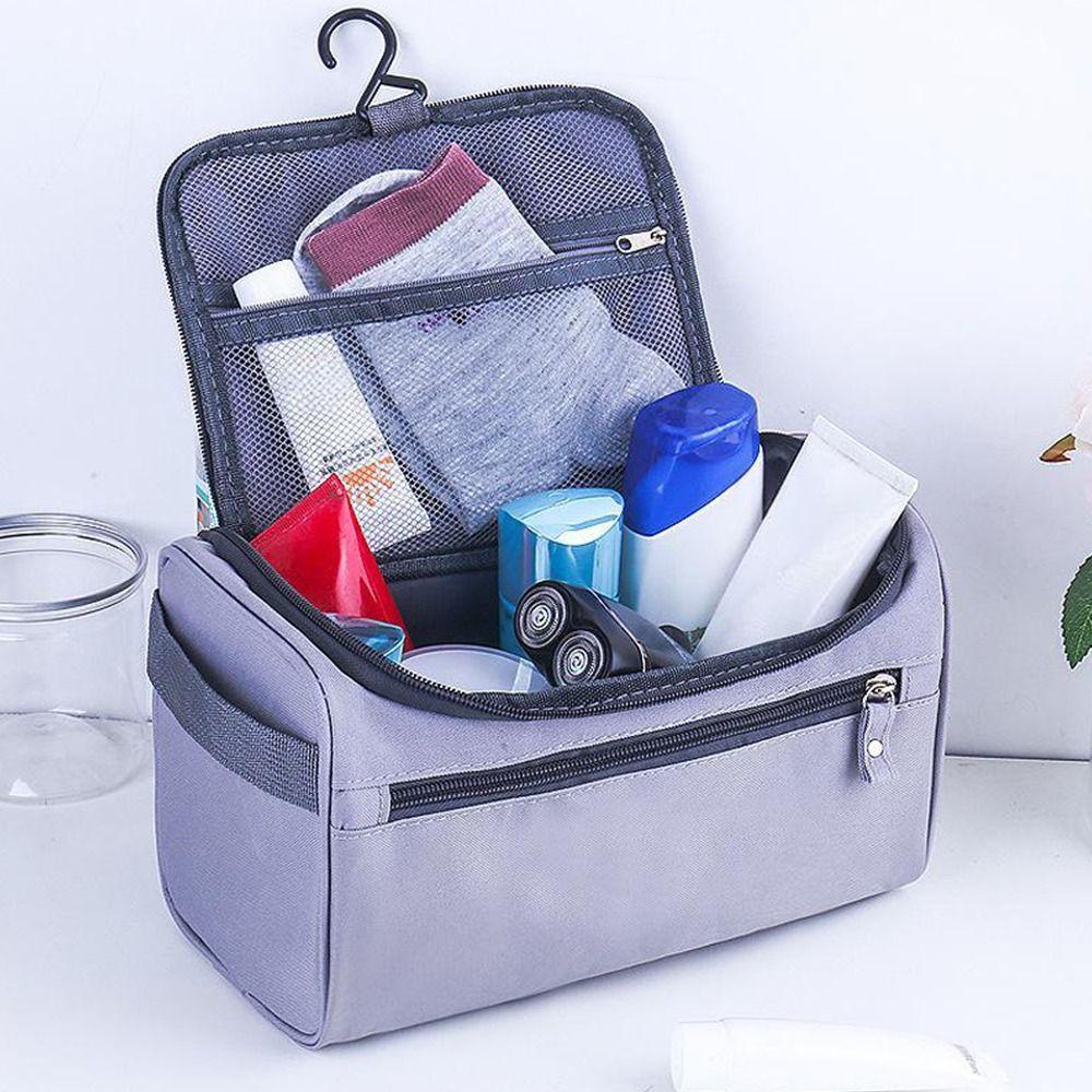 Portable Multicolor Makeup Bag Large Capacity Handhold Travel Organizer Zipper Closure Waterproof Cosmetic Pouch Travel