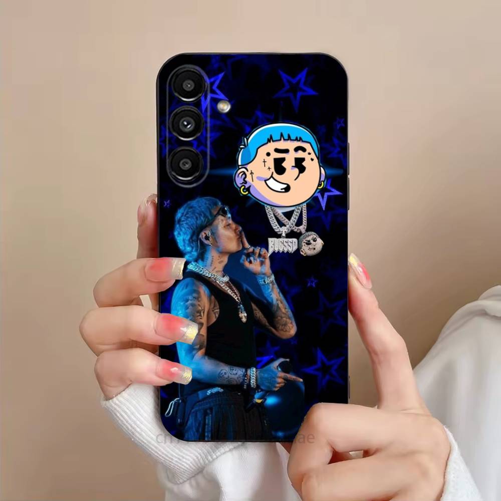 Blessd Rapper Phone Case For Samsung S25,24,23,22,21,S20,Ultra,Plus,FE Black Soft Cover