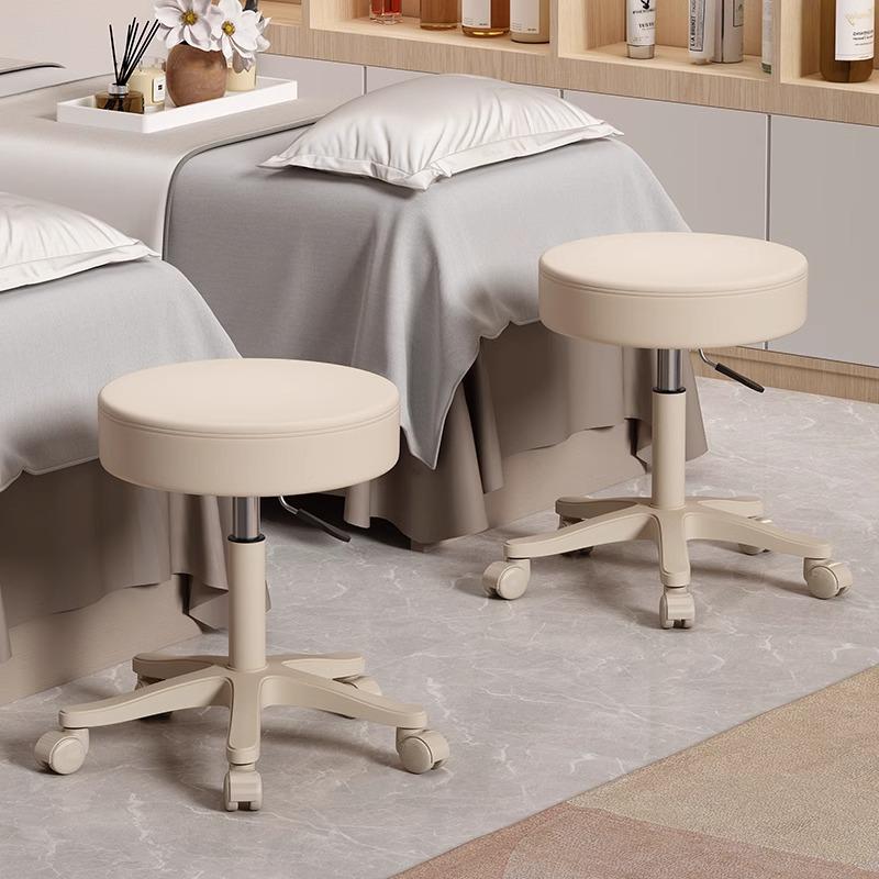 Beauty Salon Swivel Stool: Hairdresser, Nail Technician, Makeup Artist, Barber Wheeled Chair