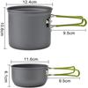 Equipment Hiking Backpacking Cooking Bowl Camping Cookware Pots and Pans Outdoor Tableware Bowl Set