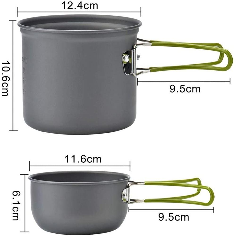Equipment Hiking Backpacking Cooking Bowl Camping Cookware Pots and Pans Outdoor Tableware Bowl Set