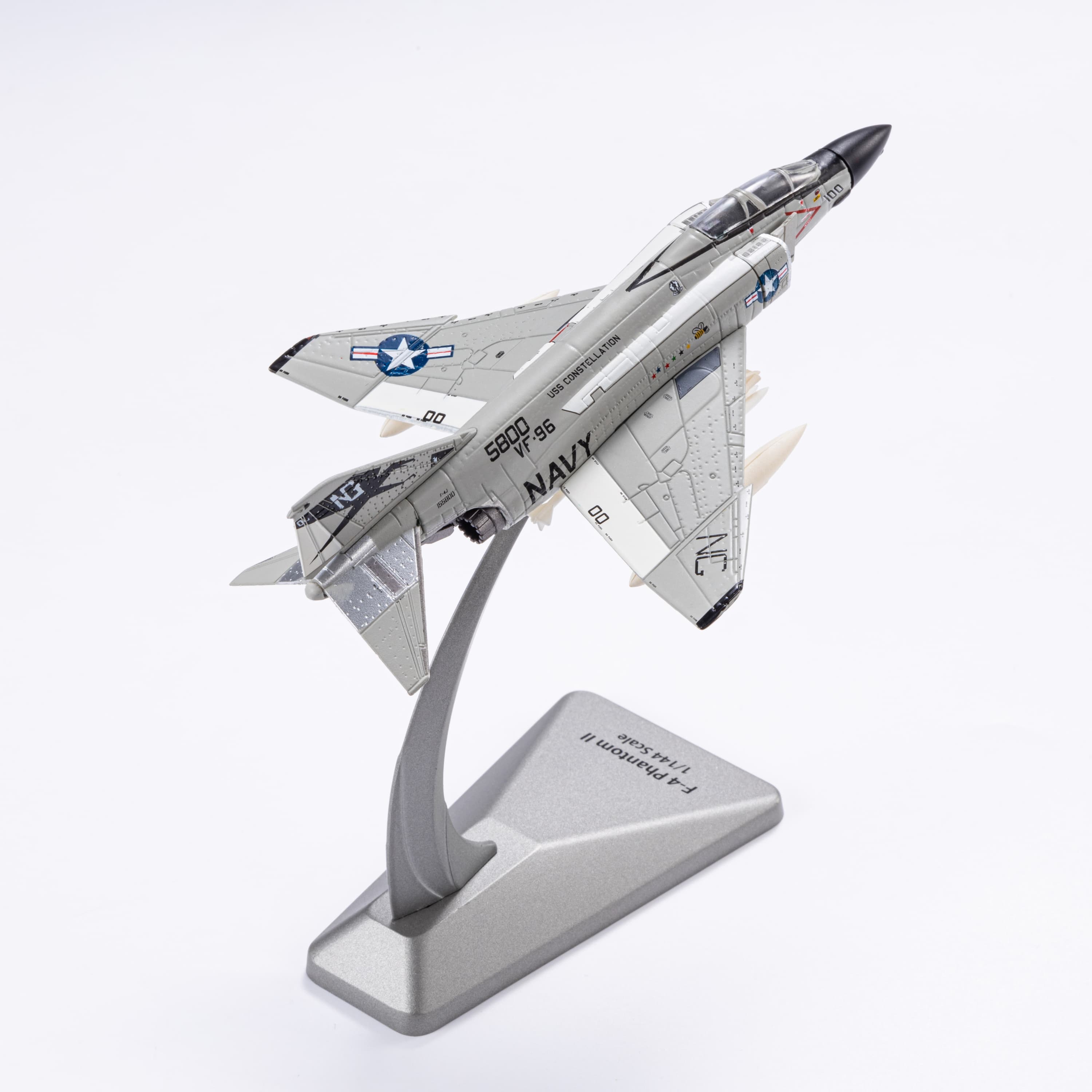 

F4 1/144 Scale Metal Model airplane (including base) Scale model Home placement, collection and decoration Creative gift