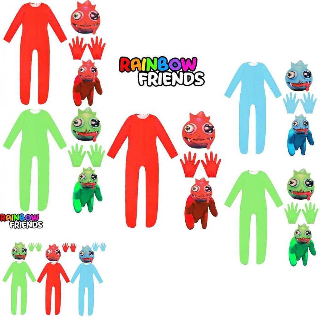 Roblox Rainbow Friends Cosplay Costume Jumpsuit Mask Suit For Kids Party Dress-up