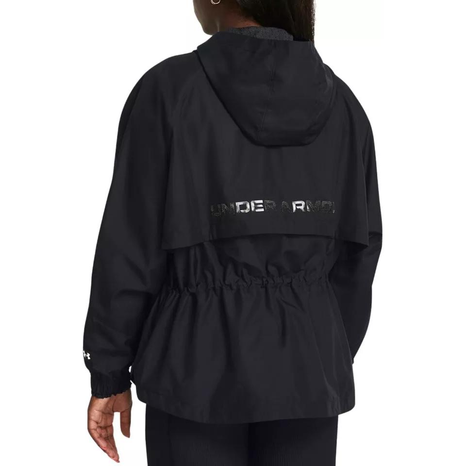 Under Armour Rush Vanish Elite Tinta Unita Tessuto Full-Zip Ampia Giacca da Allenamento Donna Giacche Nero 1382726-001