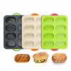 Non-Stick Bread Baking Form 8 Grids Silicone Baking Pan Easy Clean Silicone Cake Mold  Baking Tool