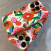 Bunte Blume Kirschblüte Handyhülle für iPhone 17e 17 16e 16 15 14 13 12 11 Air Pro Max XS XR XSMax 6 7 8 Plus Glänzende Folie Hartes PC