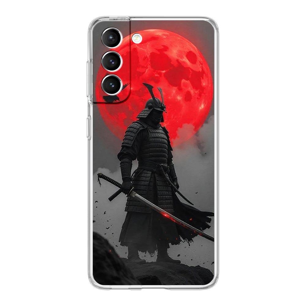 Handyhülle für Samsung Galaxy S25 S24 S23 FE S22 Ultra S20 S21 5G S10 Plus S10E Weiche Klare Hülle Japanische Samurai-Kunst