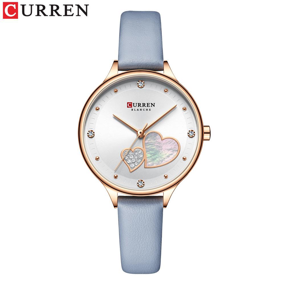 CURREN 9102 91089095 Women's Watch Waterproof Quartz Watch Leisure Simple Belt Wristwatch for Ladies Best Gift Girlfriend