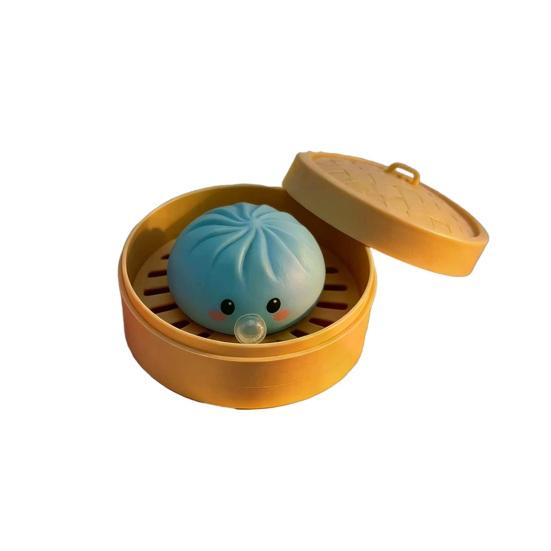 1/3/5Pcs Bubble Blowing Cartoon Dumpling Toy Stress Relief Steamed Bun Squeeze Toy Soft Stretchy Bubble Dough Ball Fidget Toy
