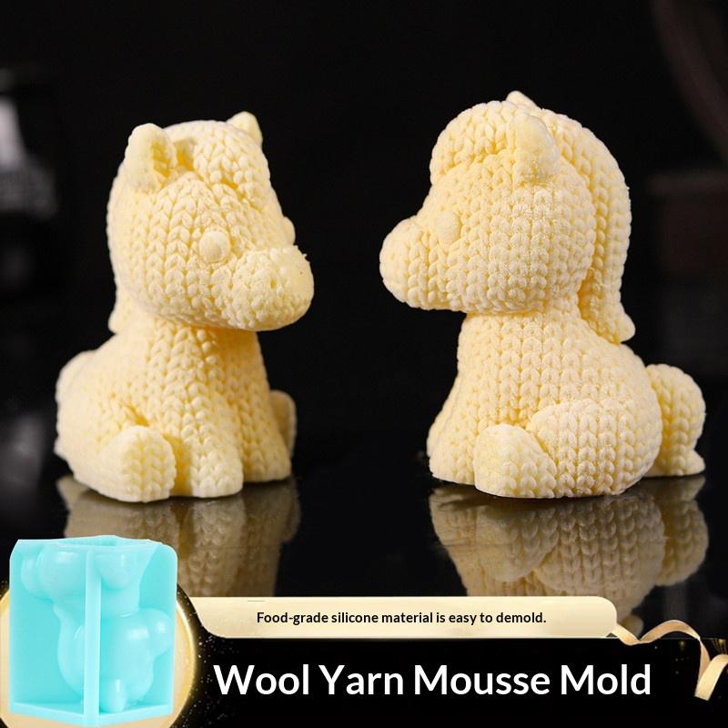 1 Pieza Molde de Silicona para Mousse de Caballo Año del Caballo Año Nuevo Chino Zodíaco Gelatina de Leche Pastel Postre Molde para Hornear Grado Alimenticio Resistente al Calor