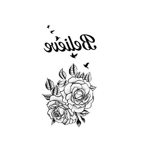 Small Fresh Tattoo Sticker Cute Swallow Fairy Fox Rose Sexy Waterproof Tattoo Sticker Female Suit Sticker