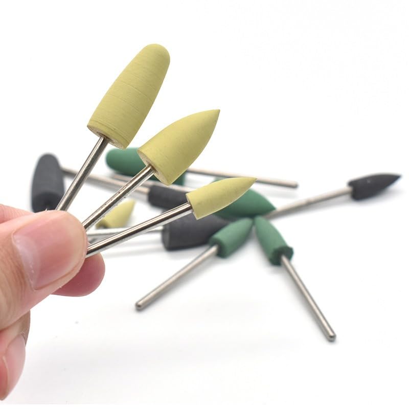 12 st HP0412 Dentalpolerande borr, för polering av proteser med hartsbas, Lågvarvshandstycke Kit, Professionella laboratorievertyg