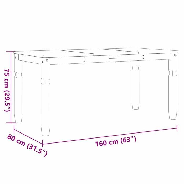 VidaXL Ensemble à manger Panama 3 pcs gris bois de pin massif, ensemble de table à manger, table et chaises de cuisine, 3345201