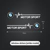 DJSA5 Creative Stickers Car Window Stickers Emblem Decor Decals For BMW F30 F10 E90 F20 E46 E60 E70 E39 E36 E87 X7 E92 E28 X3 X4 X5 X6
