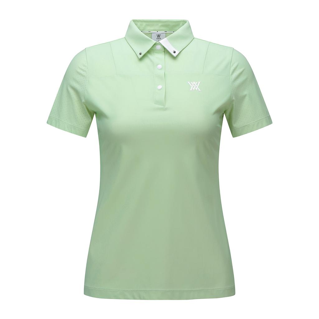 ANEW GOLF Women Collar Point Back Ventilation Short T-Shirt_Ln