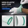 10Pairs Nylon PU Coated Work Gloves, 13-Gauge Breathable Anti-Slip Gloves for Repair, Construction and Gardening