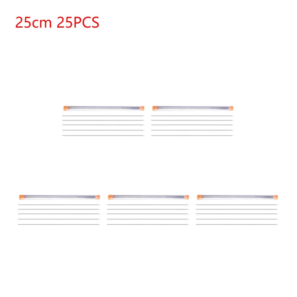 5-25Pcs Earthworm Hooking Needle Worm Baiting Needle Stainless Steel Worm Fishing Needle Fishing Rigging Needle Fishing Accessor