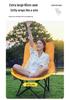 Outdoor Folding Recliner Chair with Leg Rest and 4-Position Adjustable Cotton Seat for Camping and Picnics