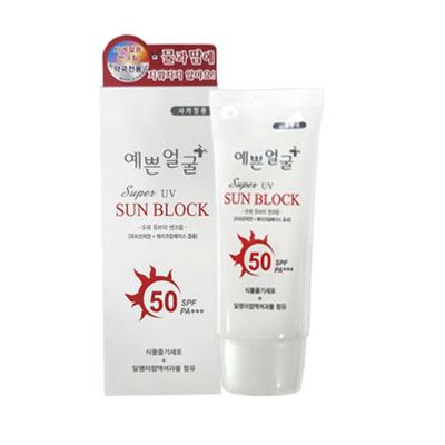 Pretty Face Super UV Sun Cream 50 SPF PA+++/pharmacy/sunscreen/UV Sunscreen/makeup Base, White, 1 Piece, 50ml