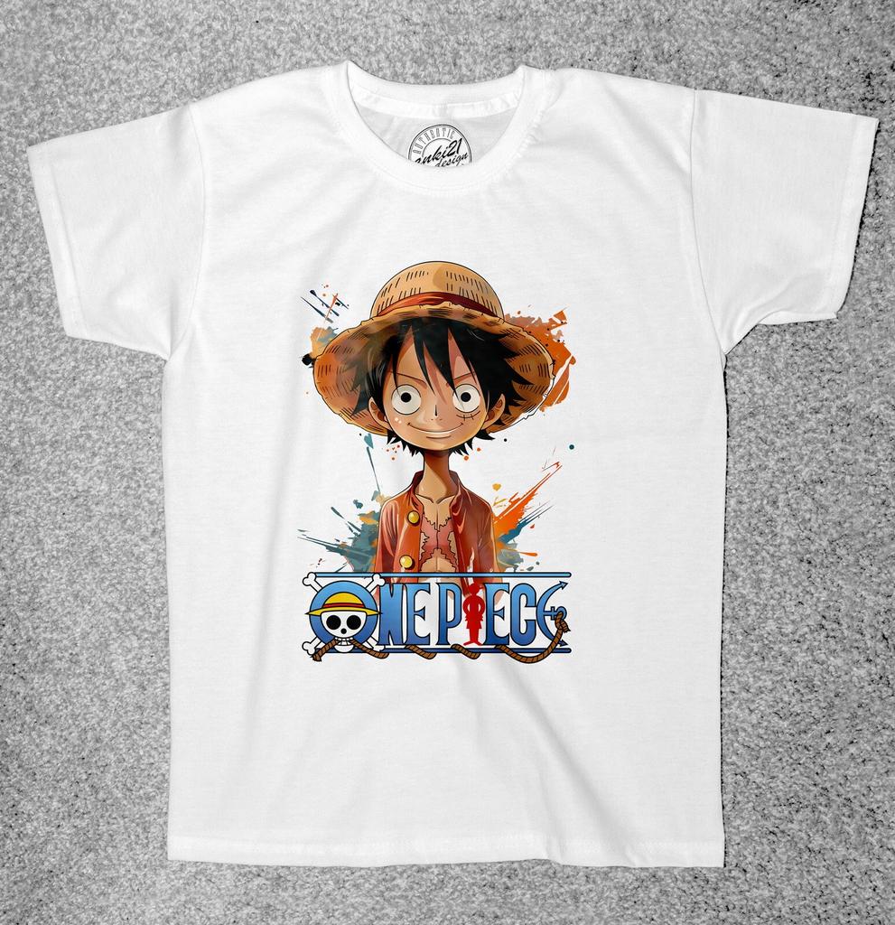 One Piece Luffy 008 Anime/Manga Dětská trička