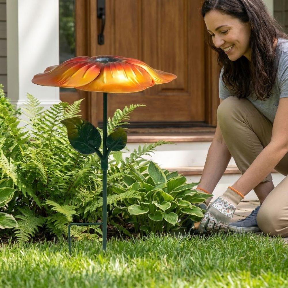 Ombrello a Forma di Fiore per Piante Copertura Solare in Ferro Battuto Resistente alle Intemperie Copertura Paraluce per Piante Protezione UV Antiruggine Copertura Ombreggiante per Giardino