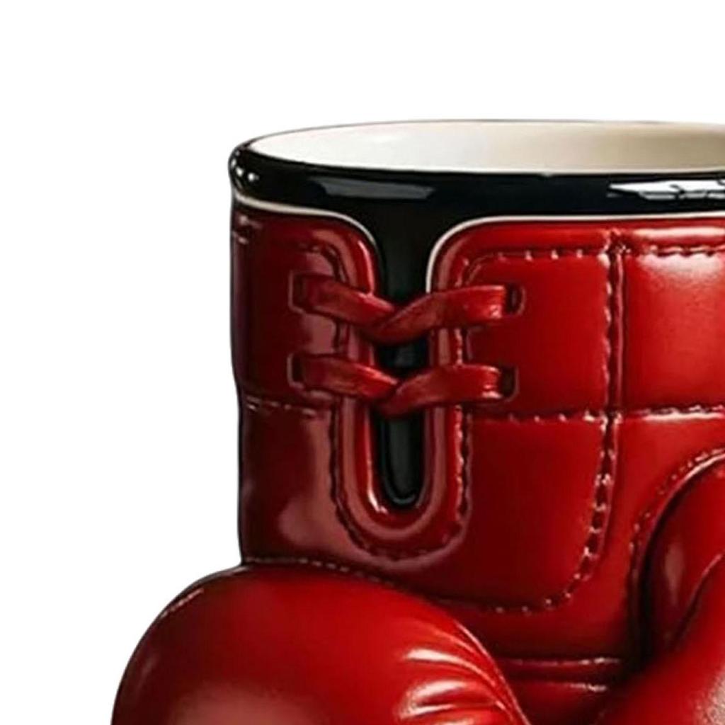 Hrníček ve tvaru boxerské rukavice Porcelánový na čaj Ručně vyráběný Šálek 12 oz pro Bufet Narozeninový dárek Pro každodenní použití