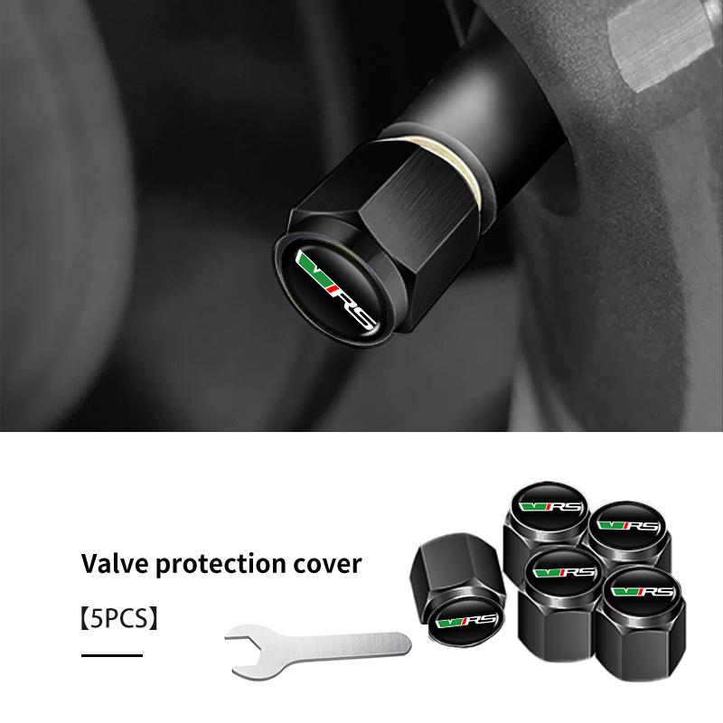Car Wheel Tyre Rim Stem Cover Tire Valve Cap Airdust Waterproof For Skoda Superb Derivative Karoq Kamiq MK3 Fabia Rapid Favorit
