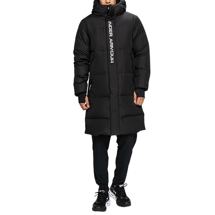 Men's Under Armour Down Jackets Men's Black Hooded Moderate Other