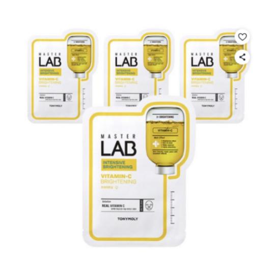 TONYMOLY Master Lab Vitamin C Mask Sheet Brightening Care 4pcs