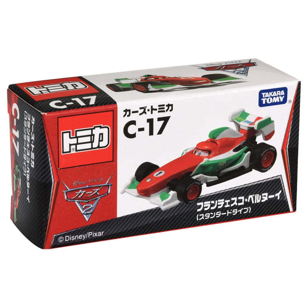 Takara Tomy Disney Cars Tomica C-17 Francesco Bernoulli (Standard Type) Miniature Car Toy for Ages 3 and Up