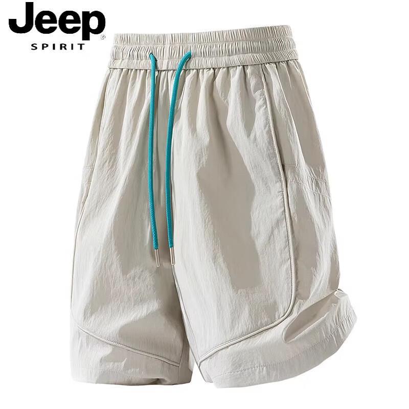 JEEP SPIRIT Men's Quick-Dry Ice Silk Summer Shorts