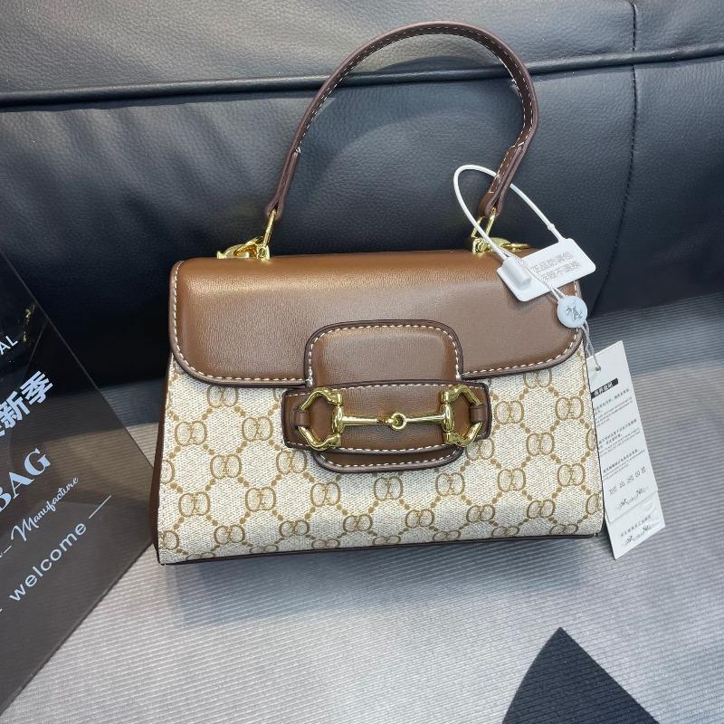 

New retro fashion printed portable saddle bag shoulder crossbody armpit niche