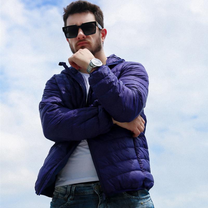 Men's 2024 Ultra-Light Down Jacket: Short, Hooded, Plus Size, Cold-Proof, Warm Autumn/Winter Outerwear for Young and Mid-Age Men