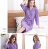 Unisex Quick-Dry Waffle Bathrobe - Lightweight, Absorbent, Ideal for Spa & Sauna