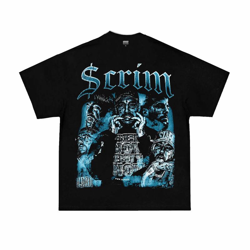 

2025 Ruby Da Cherry Rapper Vintage Print Short Sleeve T-shirt High Quality Luxury Brand Hot Pop Style Ins Y2k Hot Pop Style XXXXXL