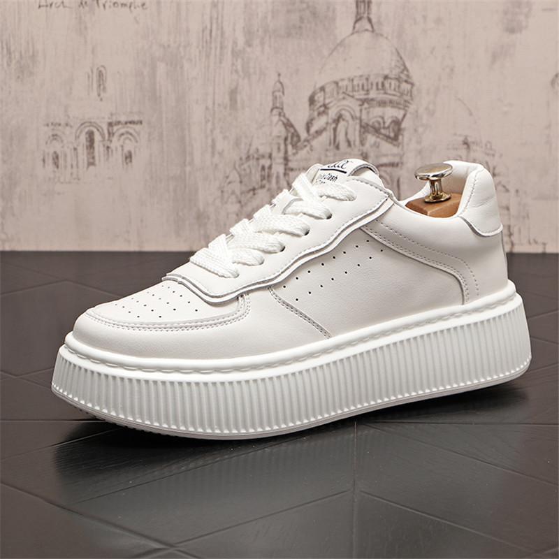 

Мужские туфли на плоской подошве, роскошные мужские кроссовки, весна-осень 2024, спортивная обувь для мужчин, модная вулканизированная обувь, Tenis Para Hombre 38 белый