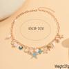 Bohemian Starfish Shell Pendant Necklace for Women Summer Beach Conch Turtle Choker Party Jewelry Gift