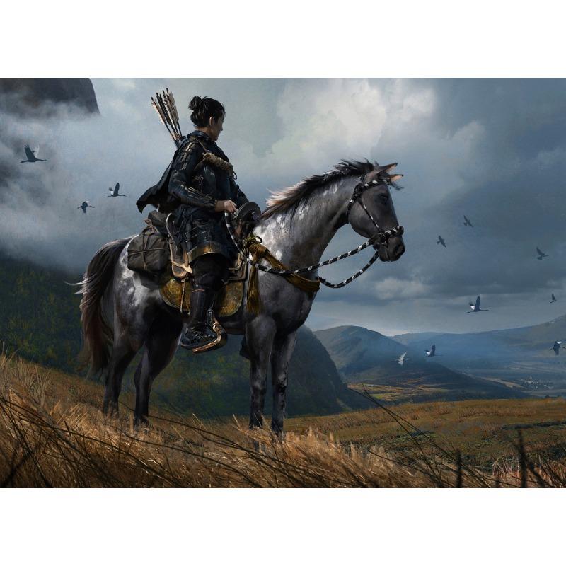 Ghost of Tsushima Action Adventure Game Posters and Prints Canvas Printing Retro Wall Art Picture for Games Room Home Decor Gift
