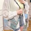 Candy Color PVC Jelly Bag Purse Shoulder Bag Simple Transparent Crossbody Bag  Girls/Female