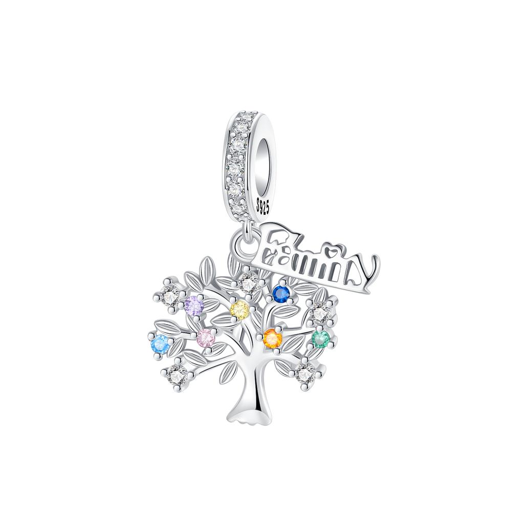 Silve Tree Of Life Charms Forever Love Beads Pendants Fit Bracelets Necklace Diy Birthday Jewelry Gifts