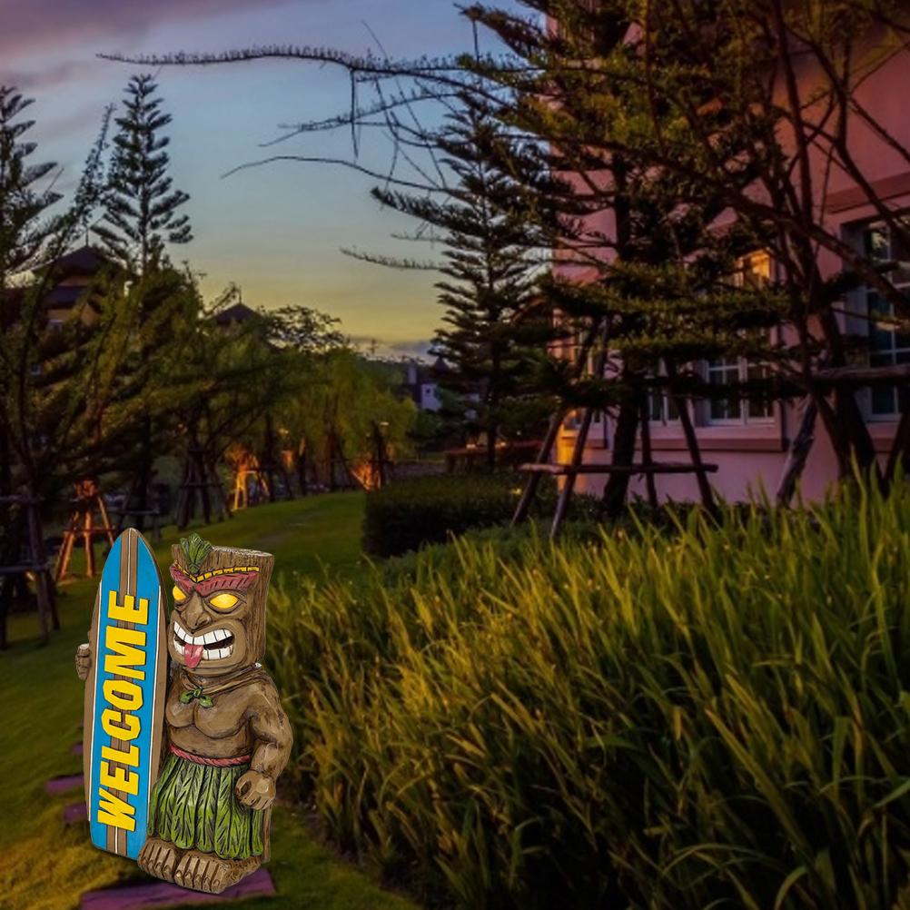 ZK30 Garden Statue Welcome Sign Surfboard Ornaments for Outdoor Decoration